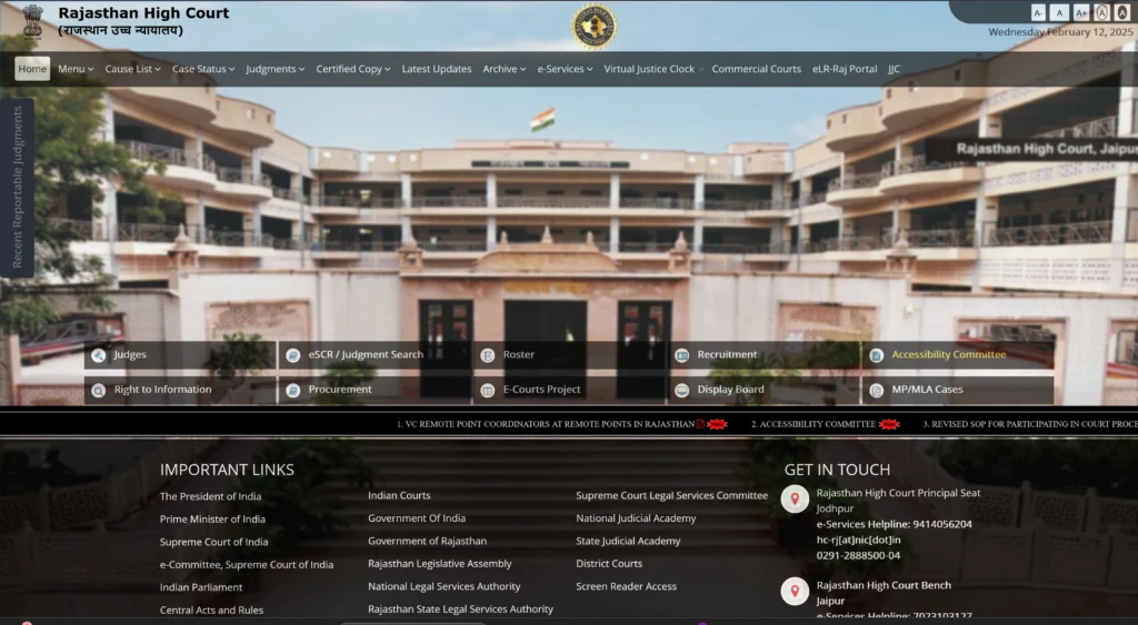 RAJASTHAN HIGH COURT