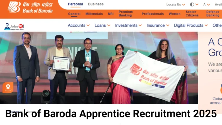 Bank of Baroda Apprentice Recruitment 2025