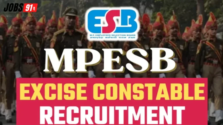 MPESB Excise Constable Recruitment 2025
