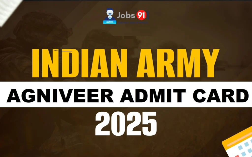 Indian Army Agniveer CEE Admit Card 2025