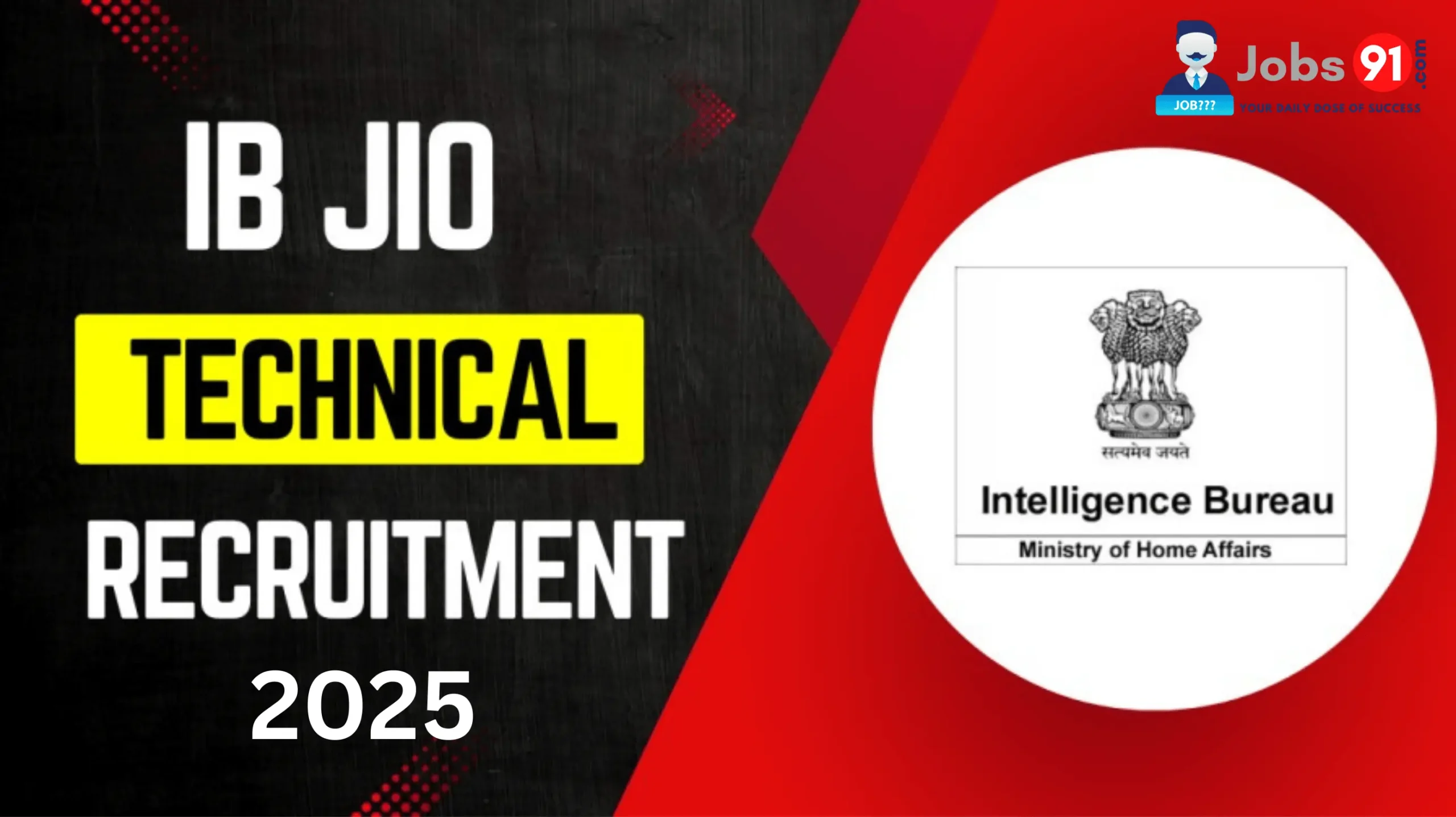 IB Junior Intelligence Officer Grade II Recruitment 2025
