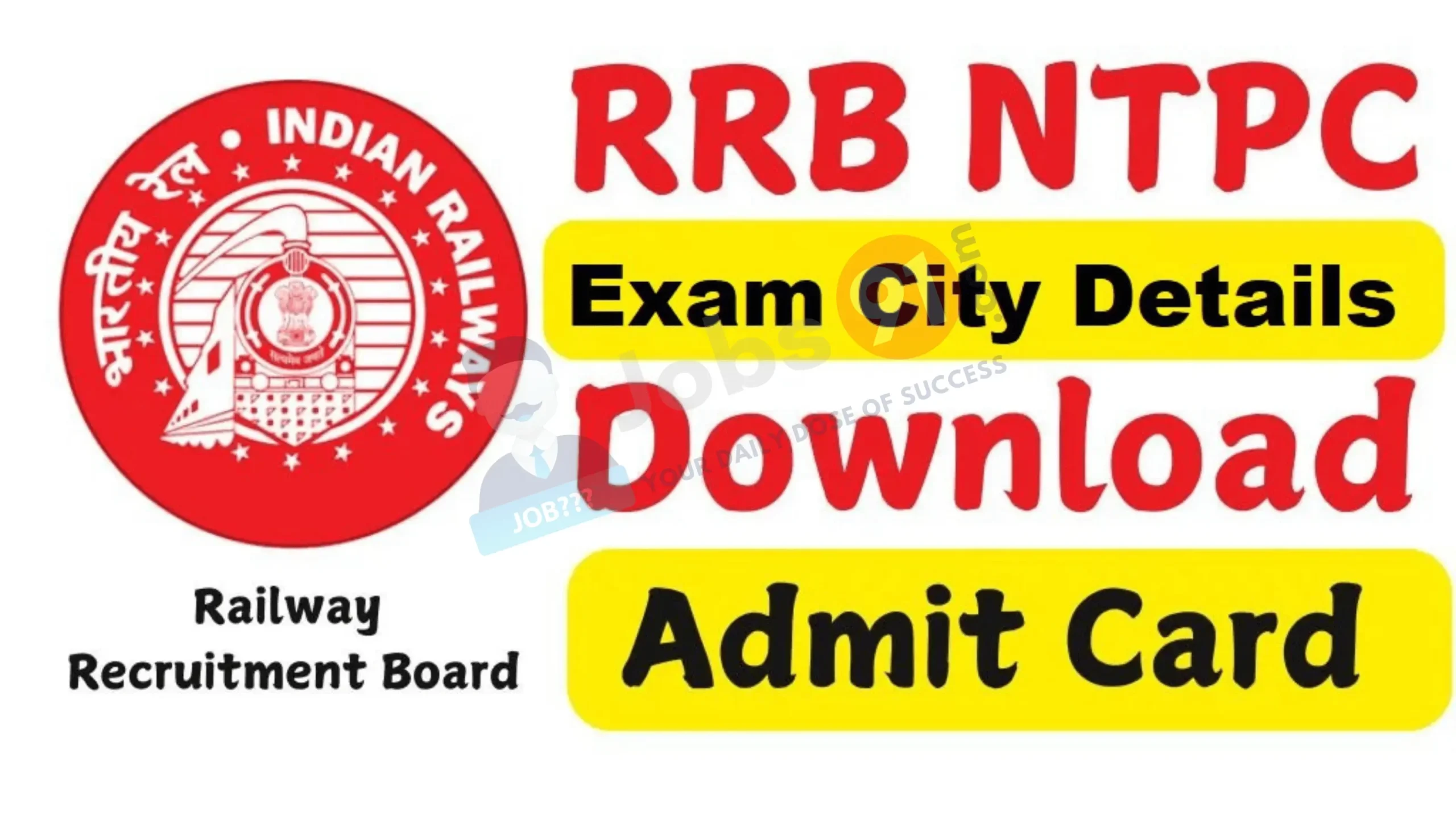 Railway RRB NTPC 10+2 Inter Level Admit Card 2025